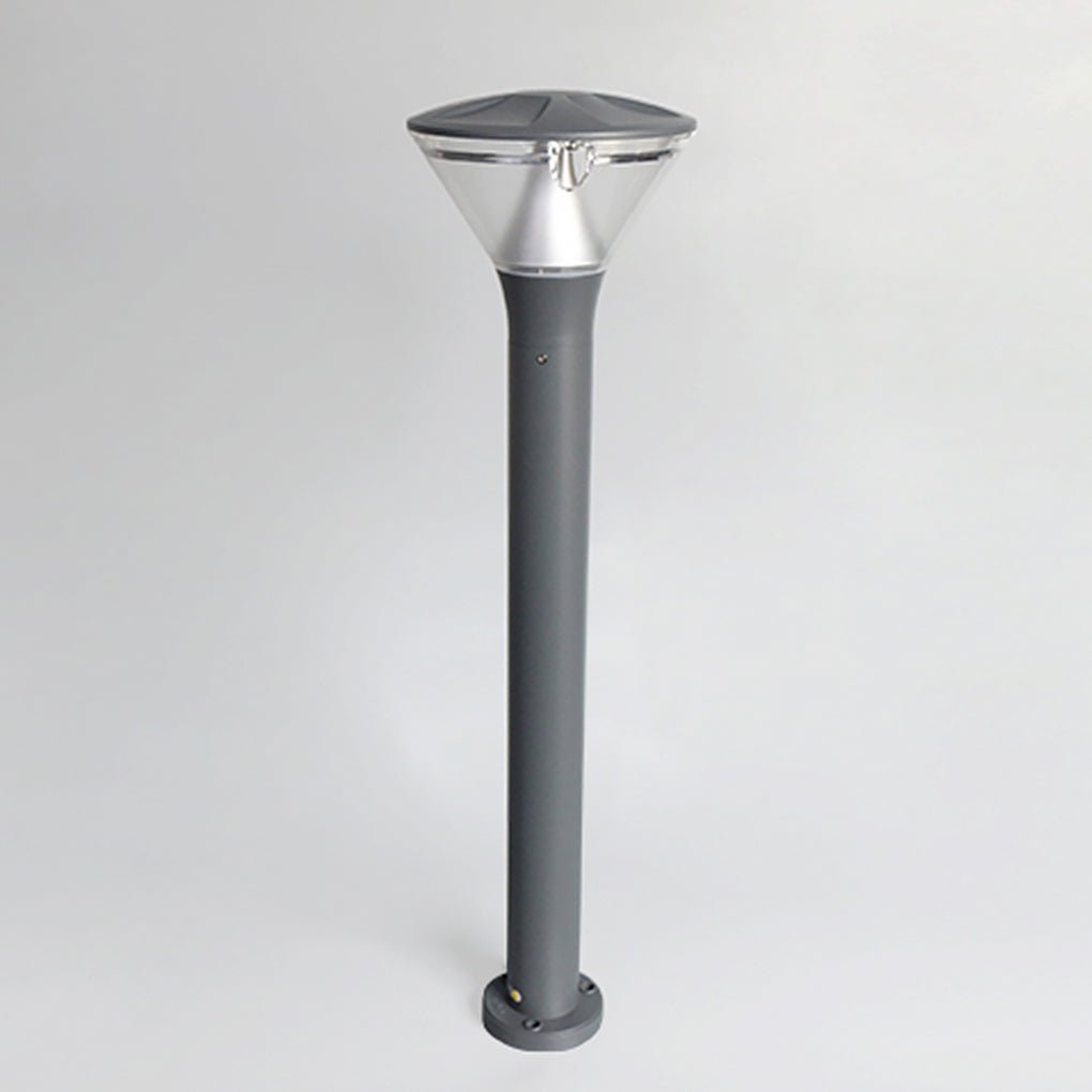 Round LED Outdoor Wall & Post Light - Aluminum & Acrylic