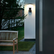 Round LED Outdoor Wall & Post Light - Aluminum & Acrylic