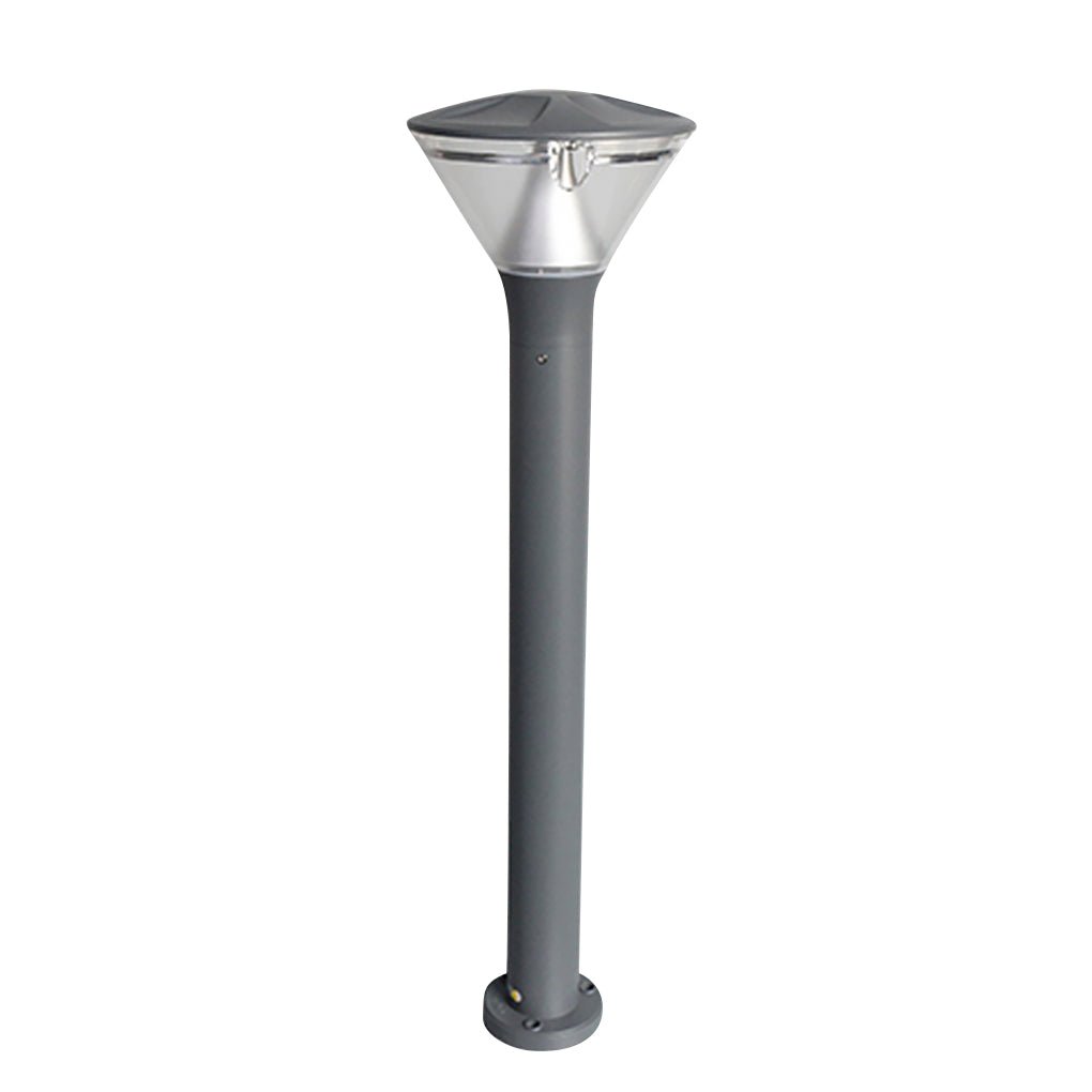 Round LED Outdoor Wall & Post Light - Aluminum & Acrylic