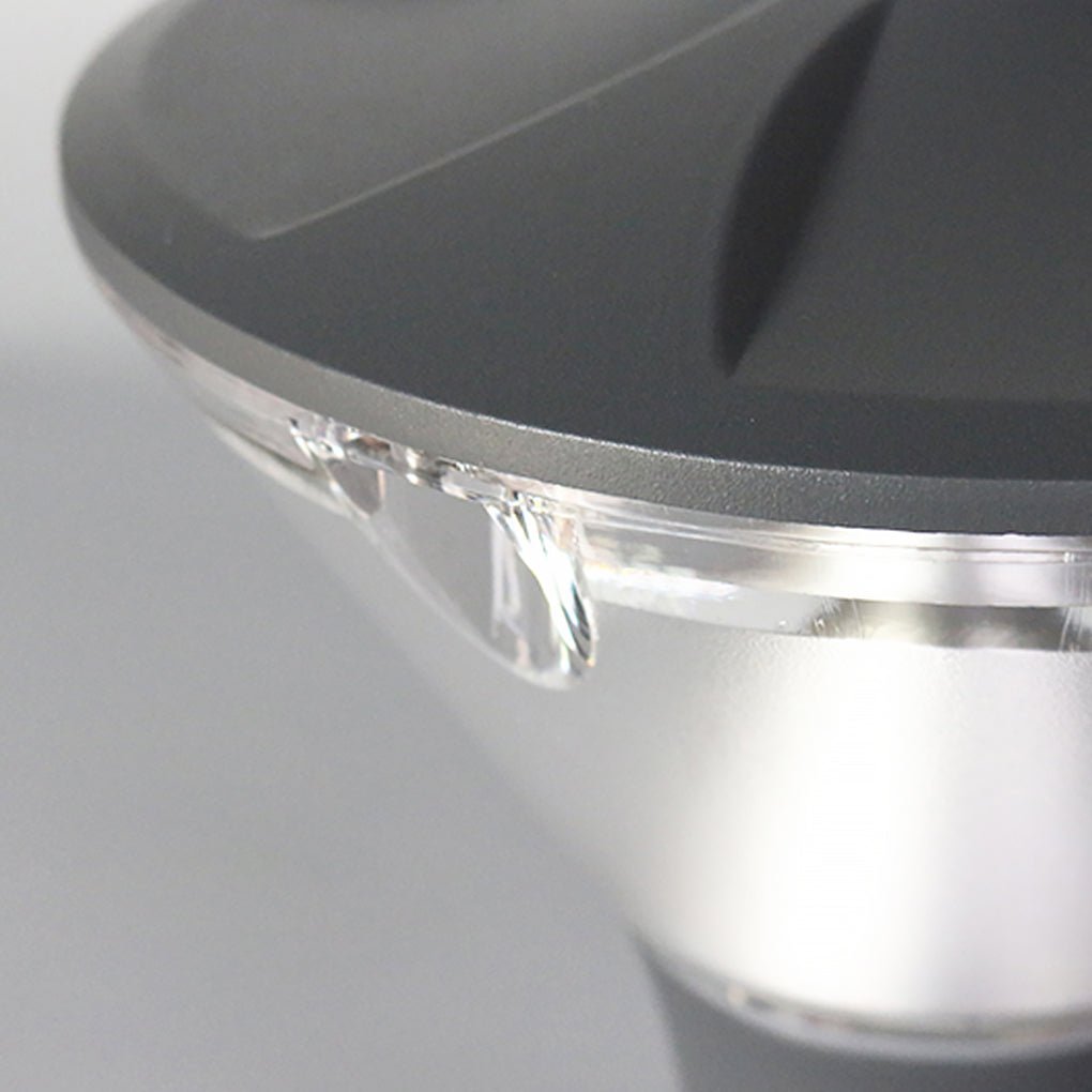 Round LED Outdoor Wall & Post Light - Aluminum & Acrylic