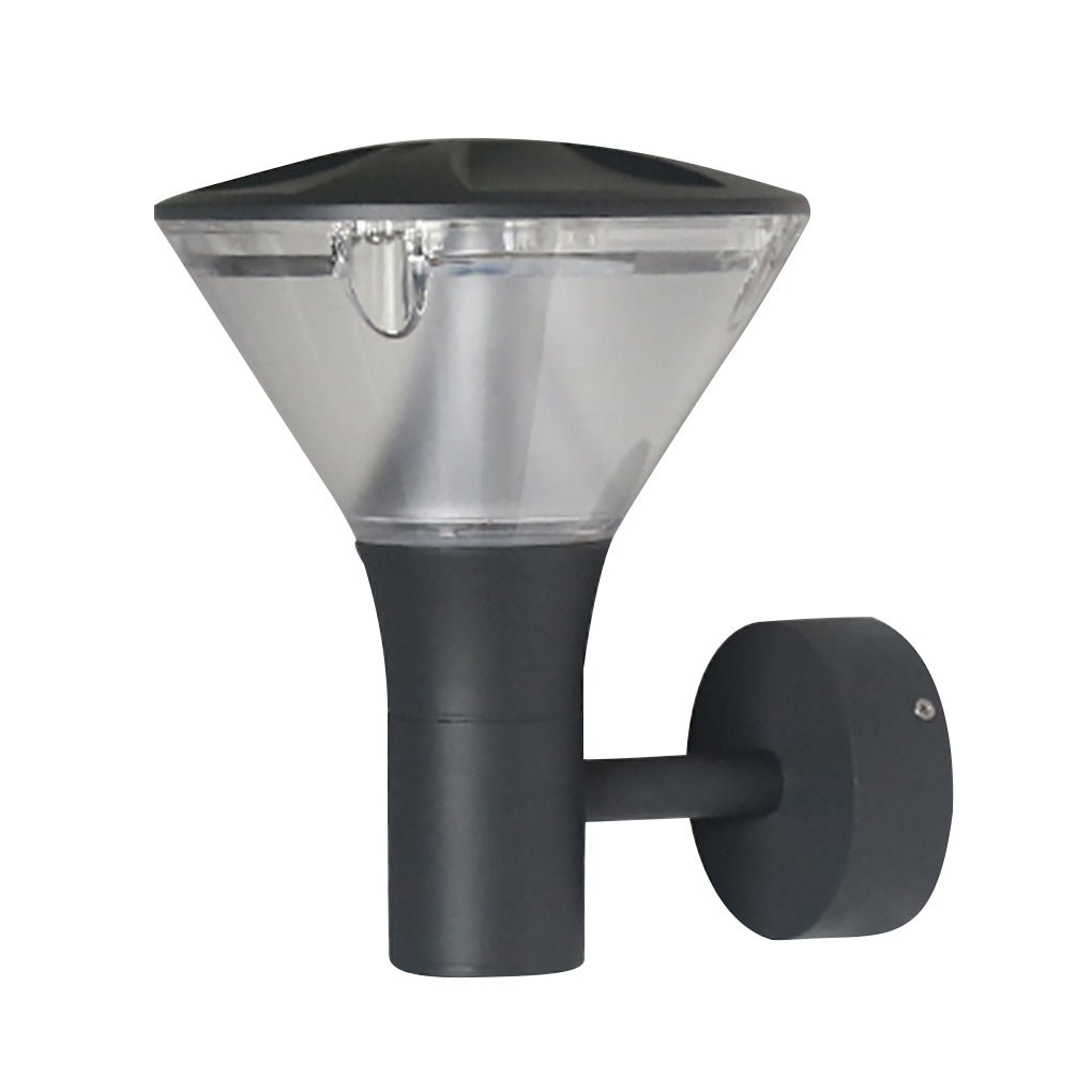 Round LED Outdoor Wall & Post Light - Aluminum & Acrylic