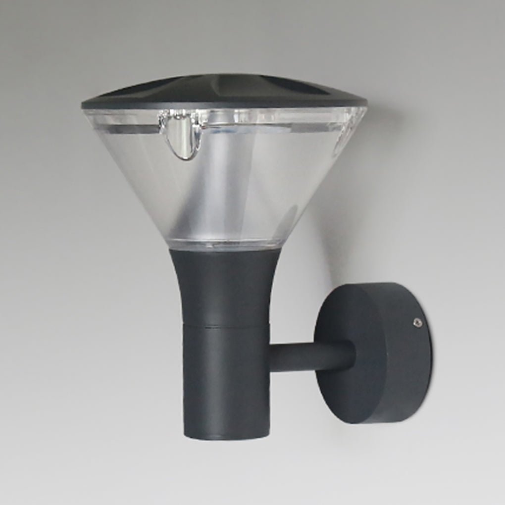 Round LED Outdoor Wall & Post Light - Aluminum & Acrylic