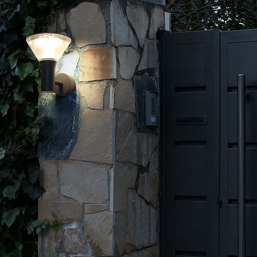 Round LED Outdoor Wall & Post Light - Aluminum & Acrylic