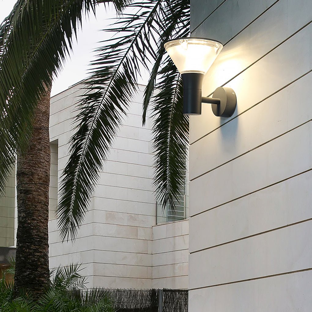 Round LED Outdoor Wall & Post Light - Aluminum & Acrylic