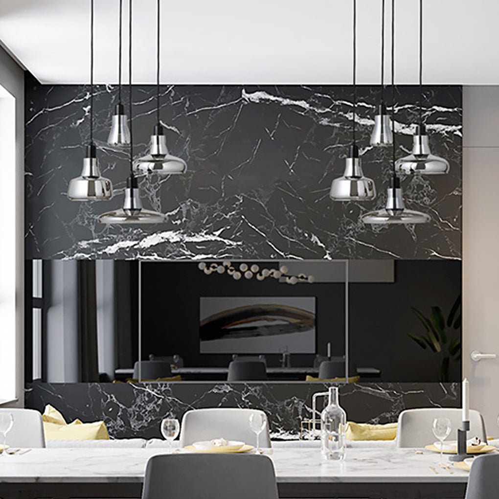 Minimalist Shadow Glass Pendant Light for Living Room & Bar