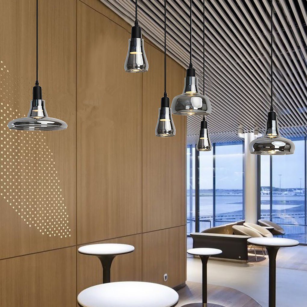 Minimalist Shadow Glass Pendant Light for Living Room & Bar
