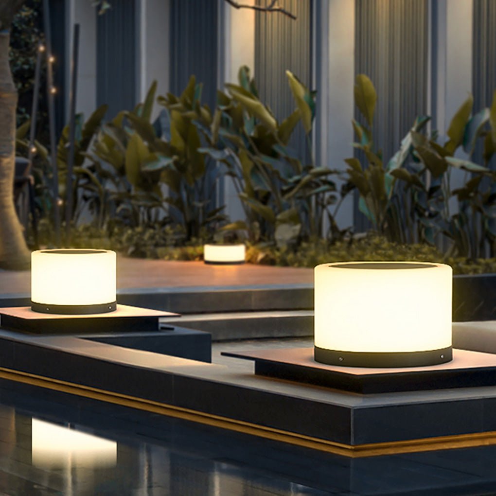 Modern Solar LED Outdoor Post Light – Waterproof Stainless Steel