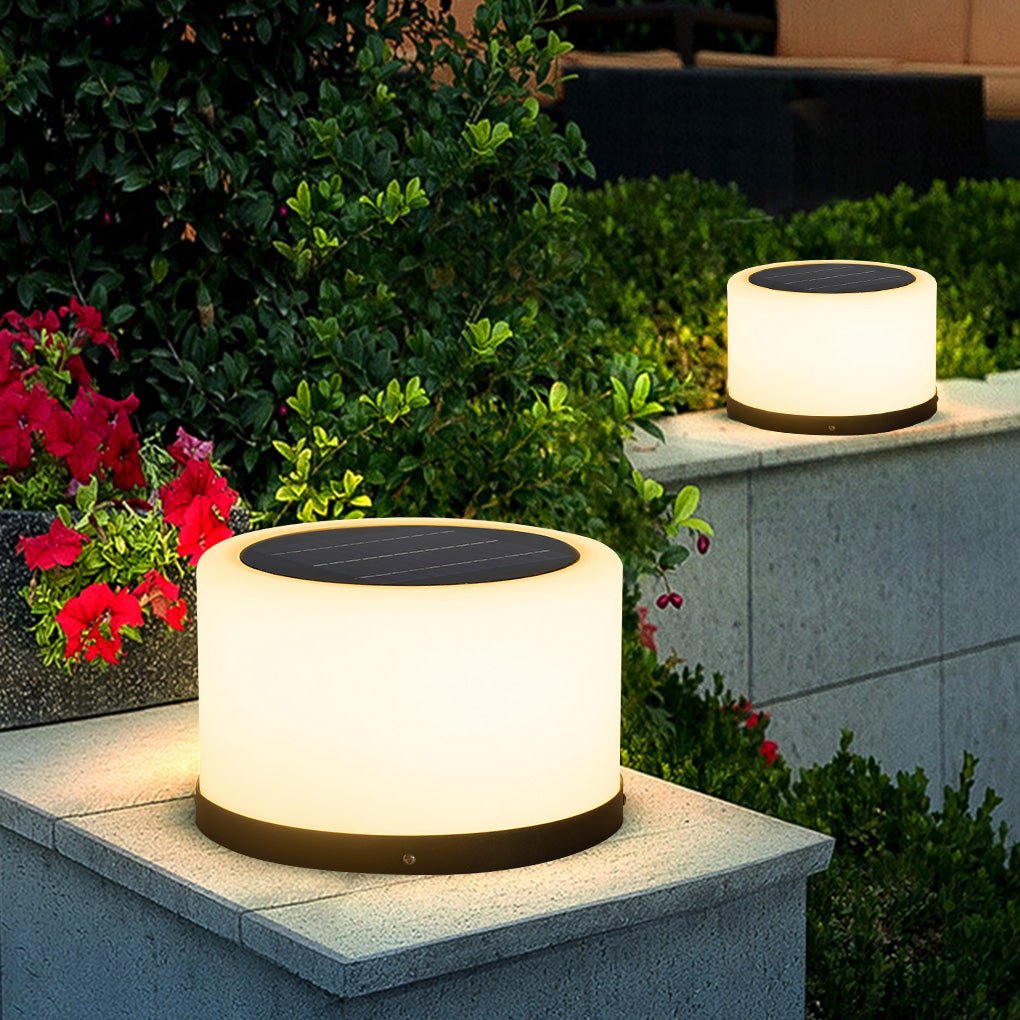 Modern Solar LED Outdoor Post Light – Waterproof Stainless Steel