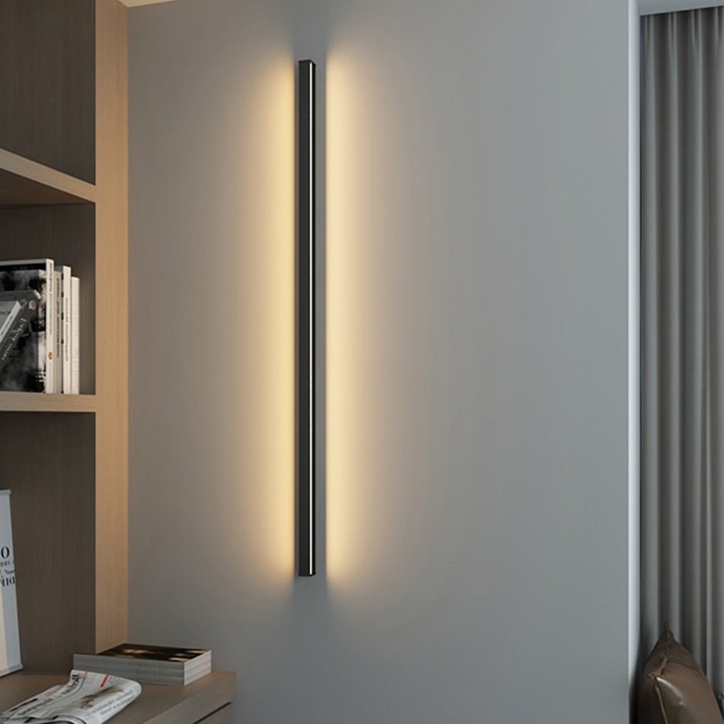 Minimalist Linear LED Wall Light with Stepless Dimming