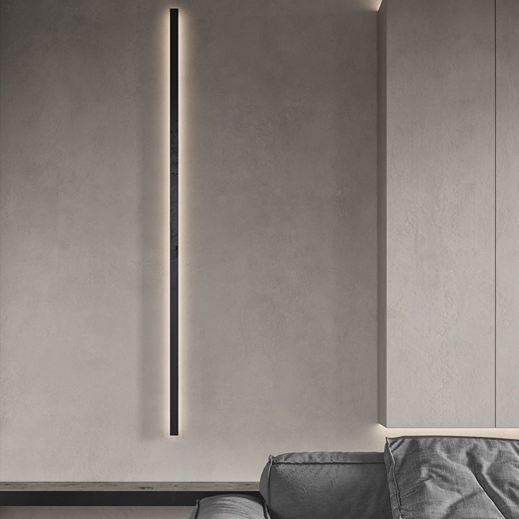 Minimalist Linear LED Wall Light with Stepless Dimming
