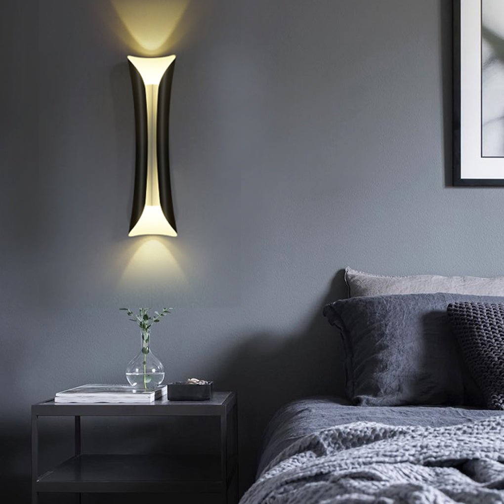 Minimalist LED Wall Sconce Waterproof Outdoor Indoor Metal Light