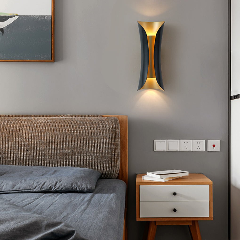 Minimalist LED Wall Sconce Waterproof Outdoor Indoor Metal Light