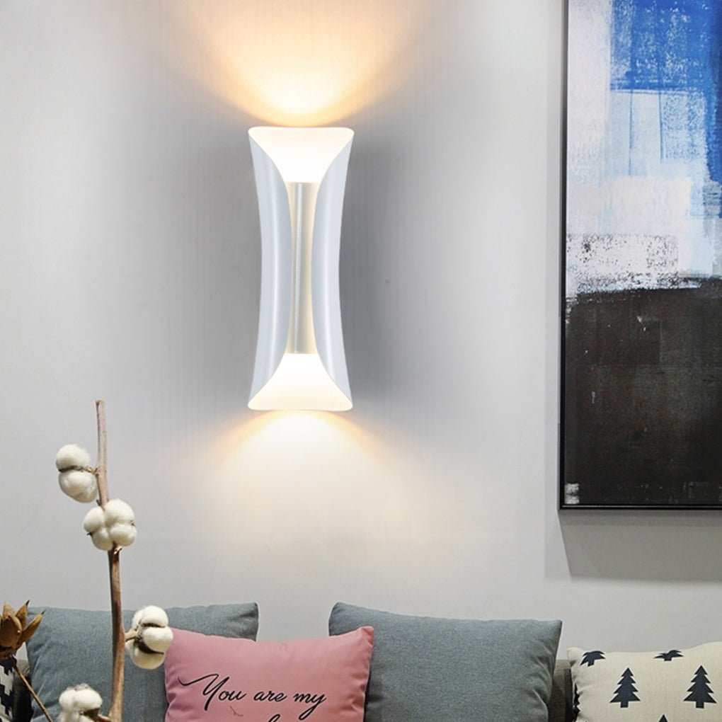 Minimalist LED Wall Sconce Waterproof Outdoor Indoor Metal Light