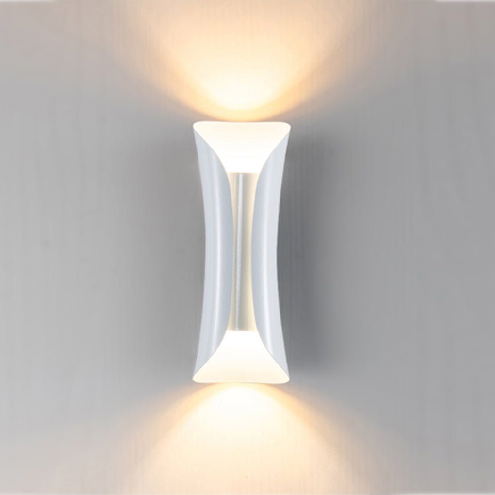 Minimalist LED Wall Sconce Waterproof Outdoor Indoor Metal Light