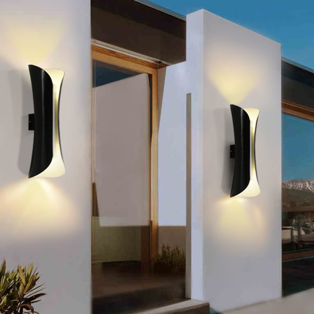 Minimalist LED Wall Sconce Waterproof Outdoor Indoor Metal Light
