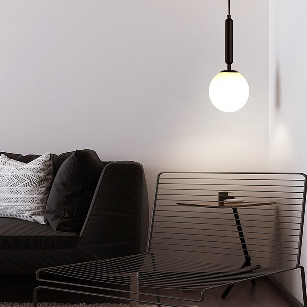 Minimalist Water Pattern Glass Pendant Light for Bedroom & Dining