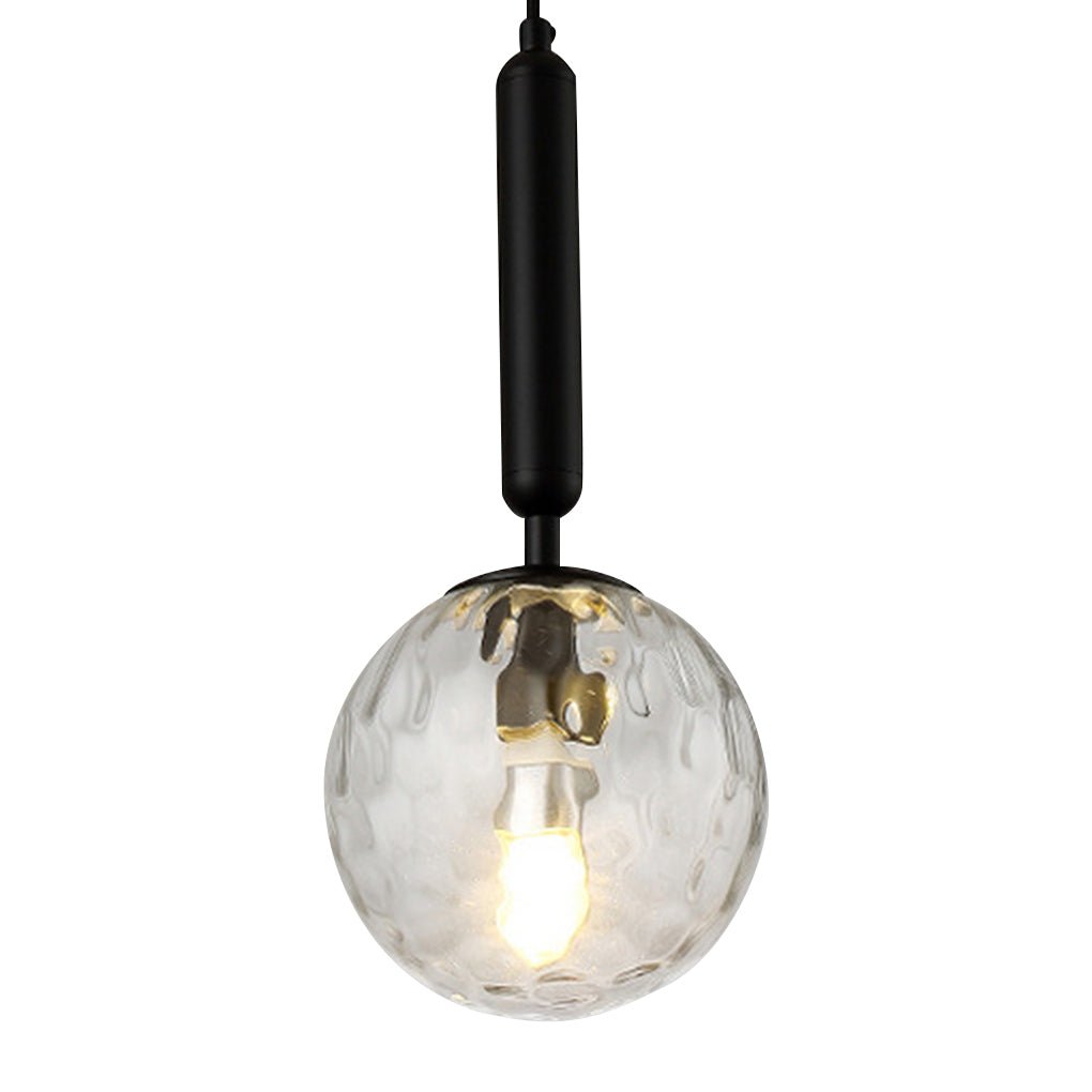 Minimalist Water Pattern Glass Pendant Light for Bedroom & Dining
