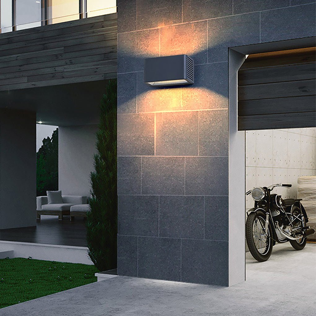 Minimalist LED Outdoor Wall Light with Up Down Lighting IP54