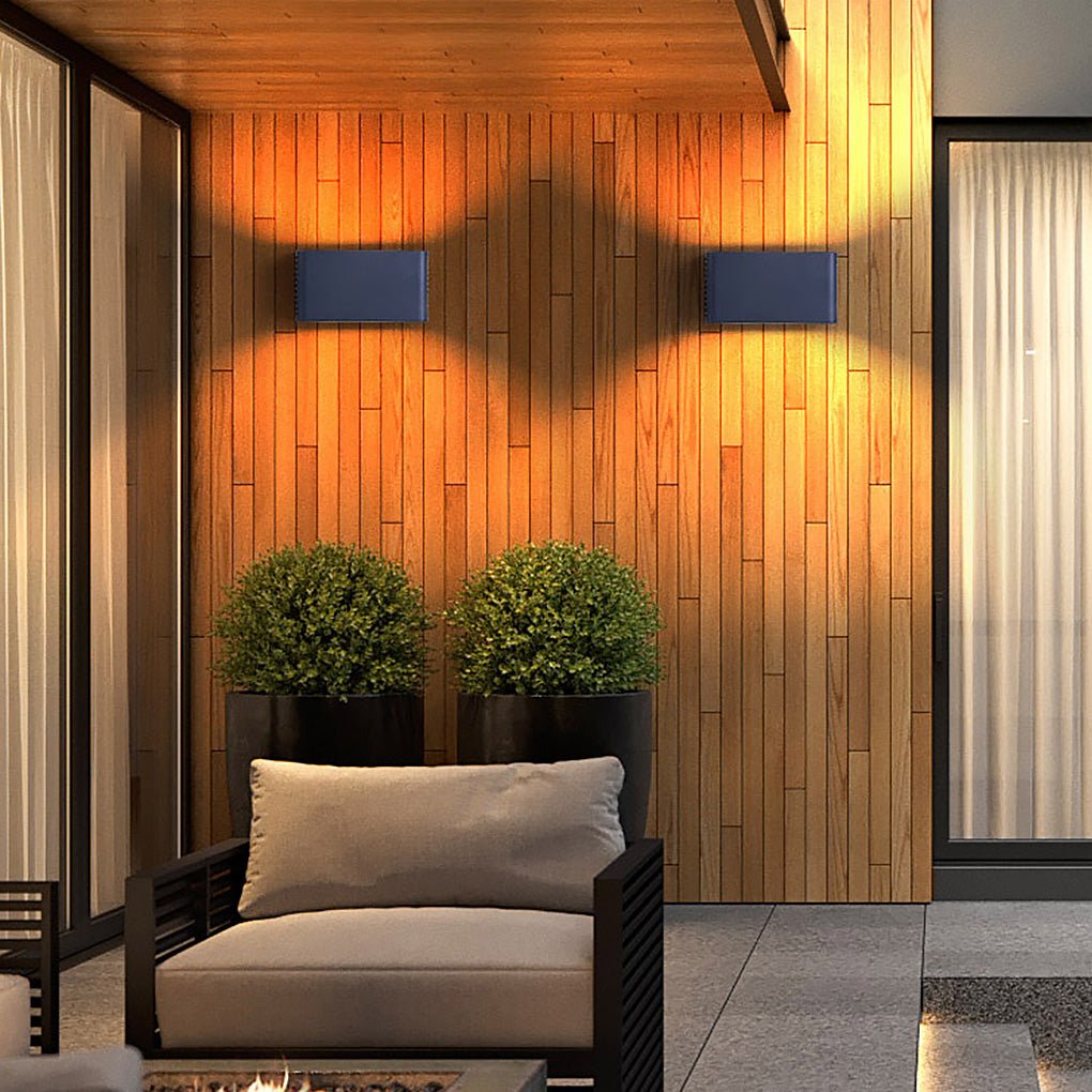 Minimalist LED Outdoor Wall Light with Up Down Lighting IP54