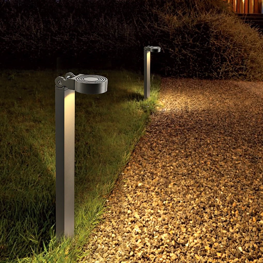 Adjustable LED Lawn Light Outdoor Waterproof Minimalist Design