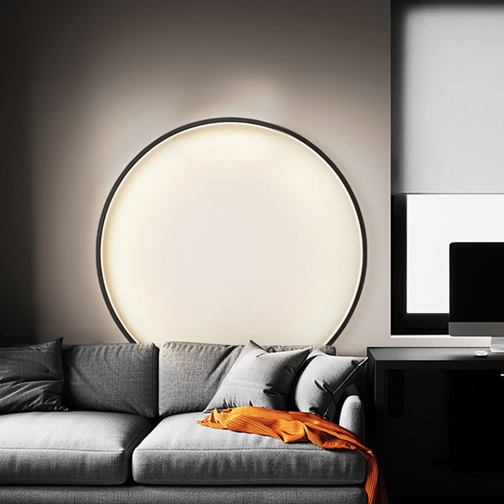 Minimalist Round Wall Sconce with Trichromatic Dimming