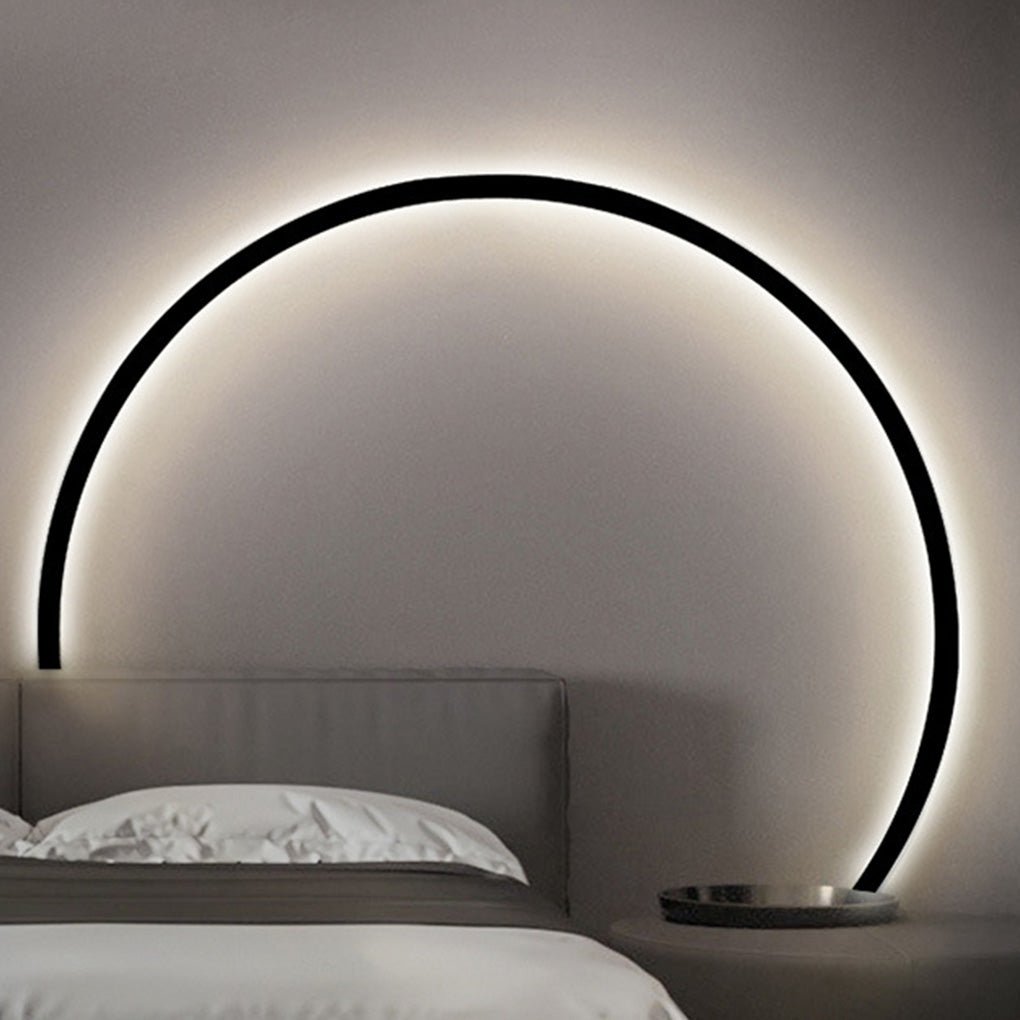 Minimalist Round Wall Sconce with Trichromatic Dimming