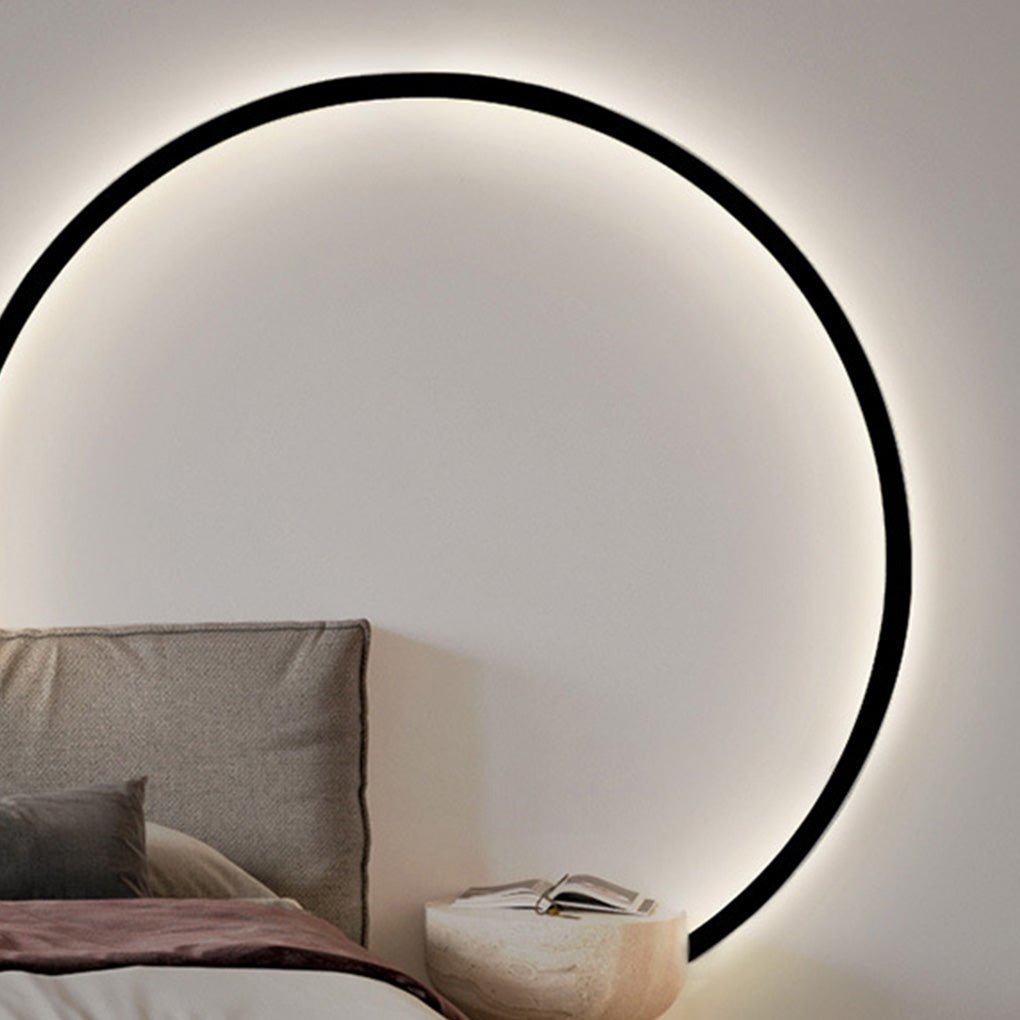 Minimalist Round Wall Sconce with Trichromatic Dimming