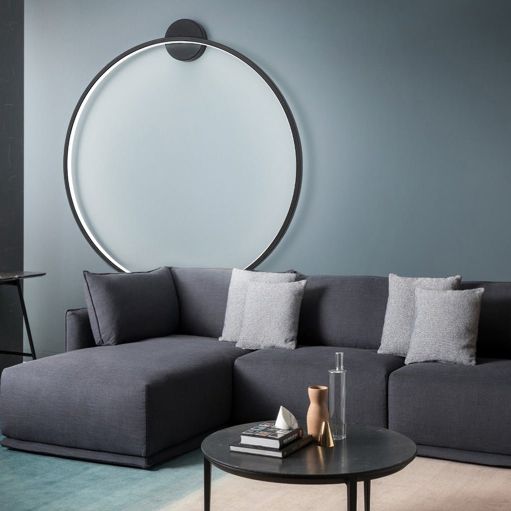 Minimalist Round Wall Sconce with Trichromatic Dimming
