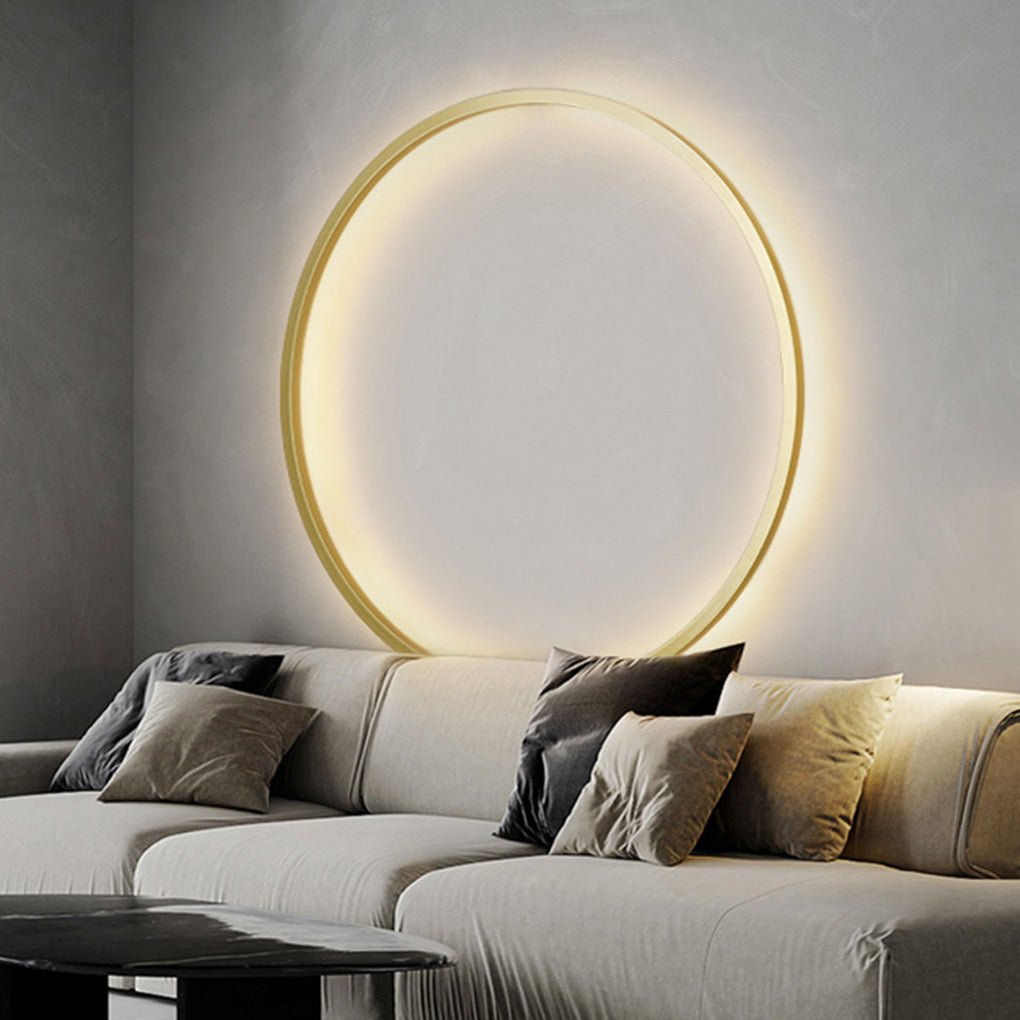 Minimalist Round Wall Sconce with Trichromatic Dimming
