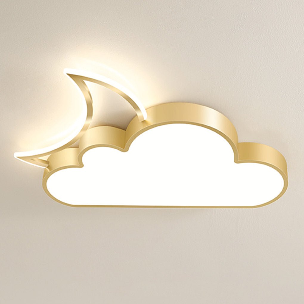 Cloud-Shaped LED Flush Mount Ceiling Light for Kids Room & Bedroom