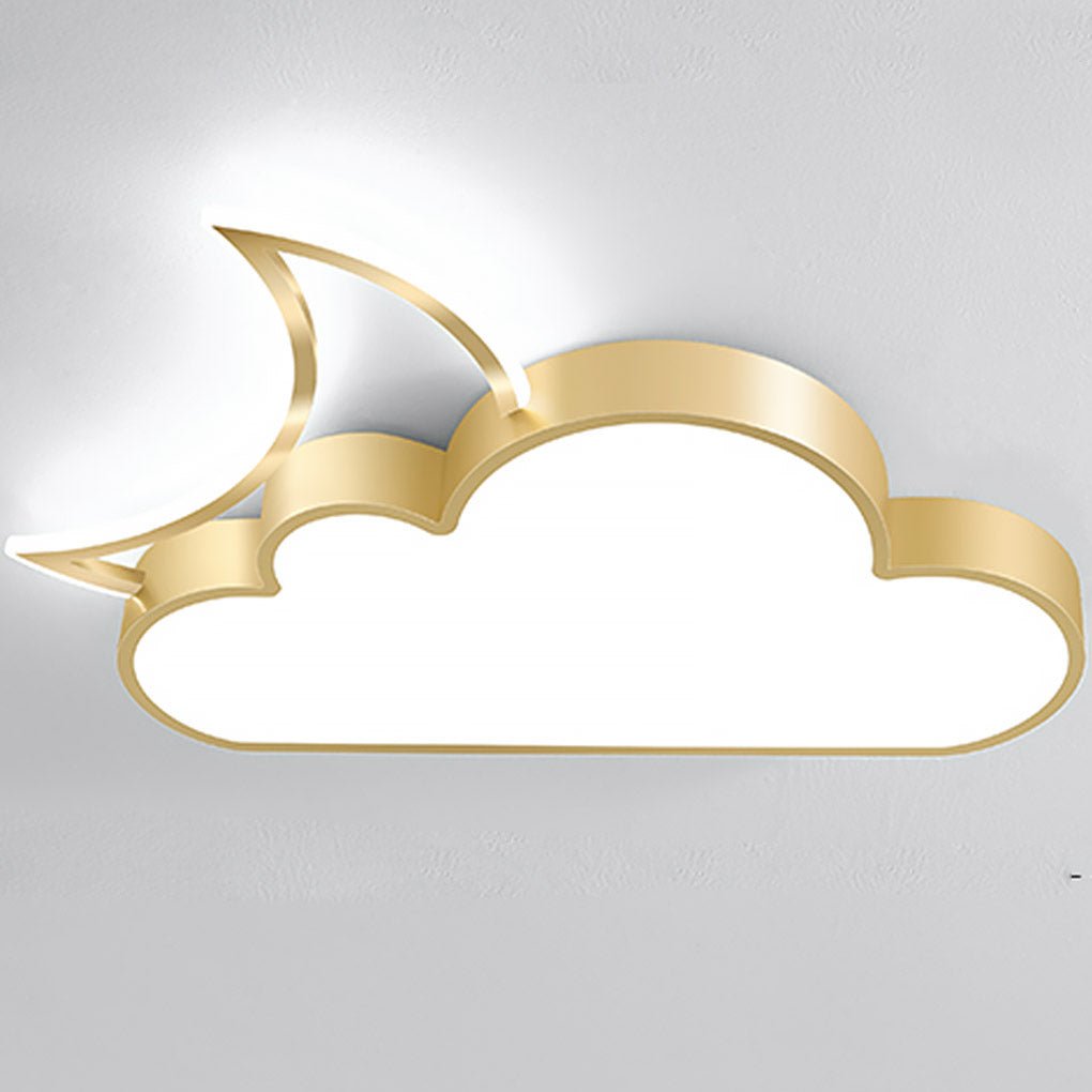 Cloud-Shaped LED Flush Mount Ceiling Light for Kids Room & Bedroom