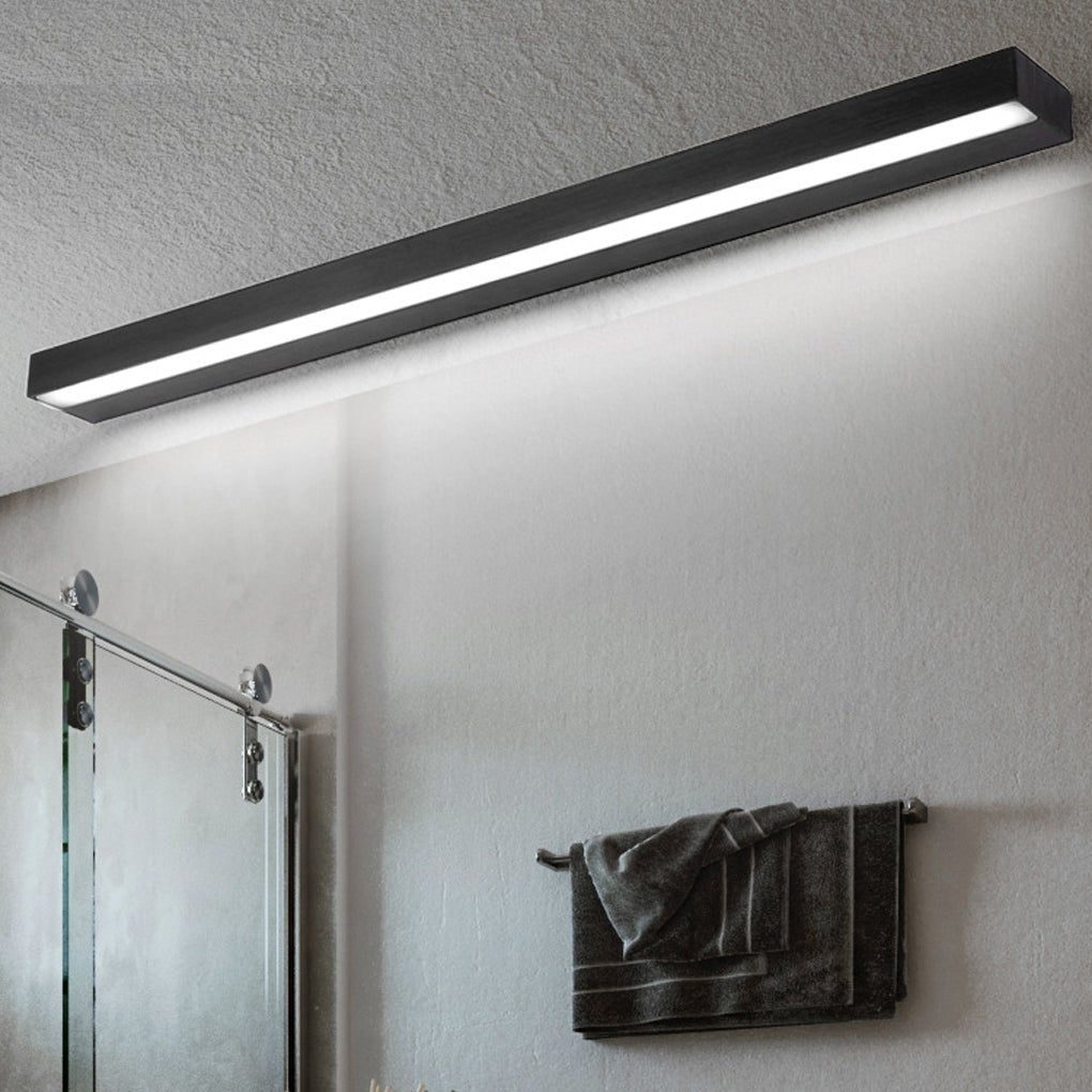 Rectangle LED Bathroom Vanity Light with Downlight Design