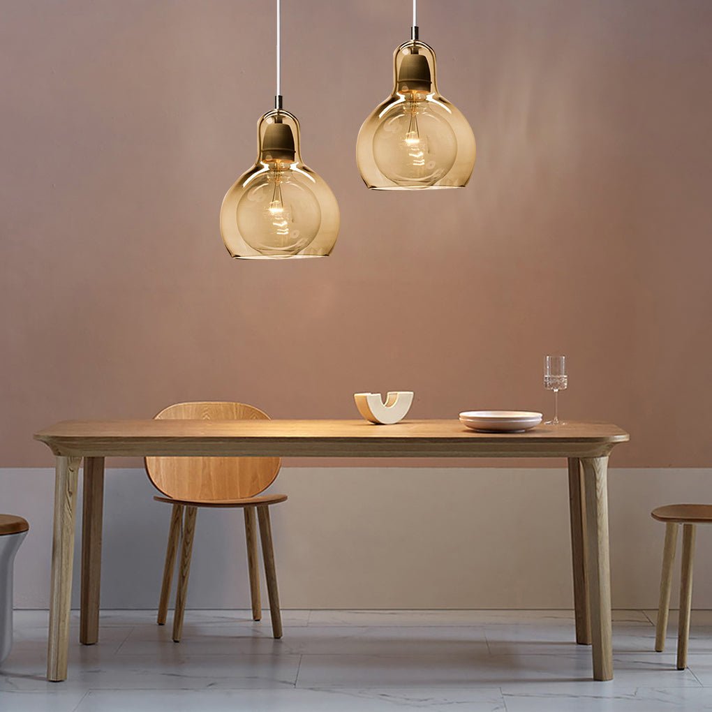 Minimalist Glass Pendant Light – Modern Hanging Lamp for Entryway