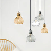 Minimalist Glass Pendant Light – Modern Hanging Lamp for Entryway
