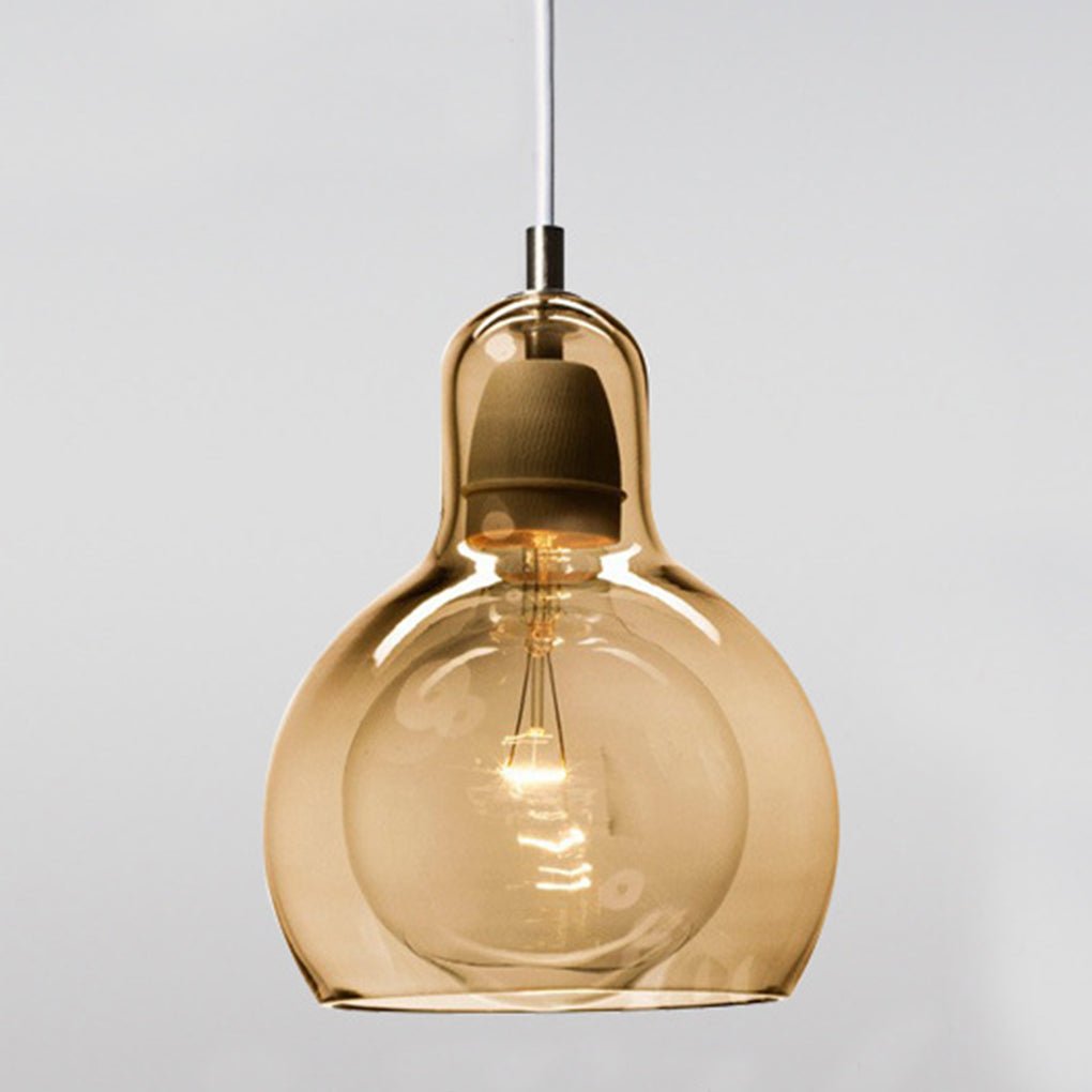 Minimalist Glass Pendant Light – Modern Hanging Lamp for Entryway