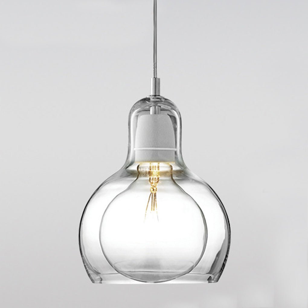 Minimalist Glass Pendant Light – Modern Hanging Lamp for Entryway