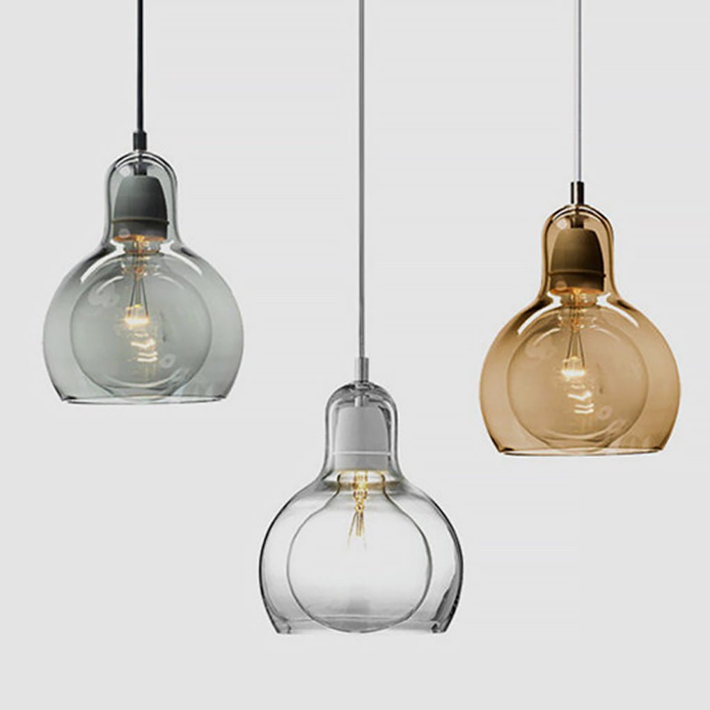 Minimalist Glass Pendant Light – Modern Hanging Lamp for Entryway