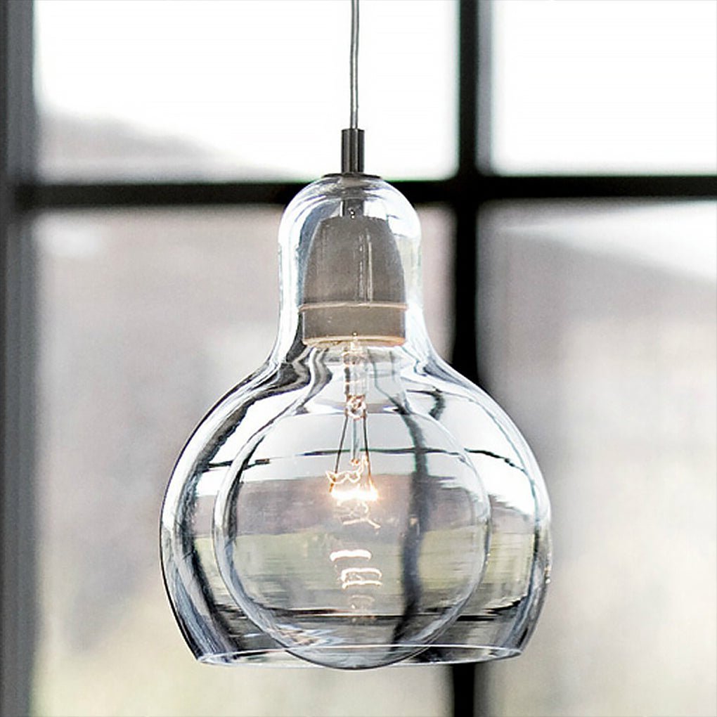 Minimalist Glass Pendant Light – Modern Hanging Lamp for Entryway