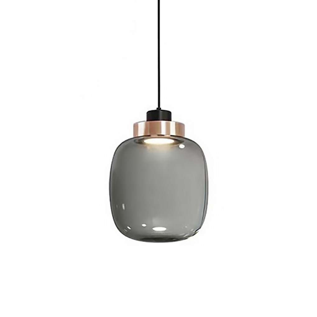 Modern Glass Pendant Light – Warm LED Minimalist Hanging Lamp
