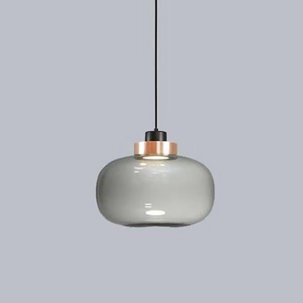 Modern Glass Pendant Light – Warm LED Minimalist Hanging Lamp