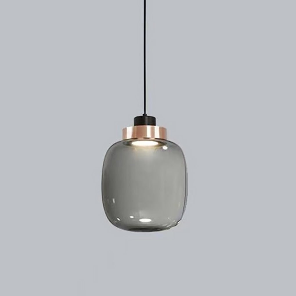 Modern Glass Pendant Light – Warm LED Minimalist Hanging Lamp