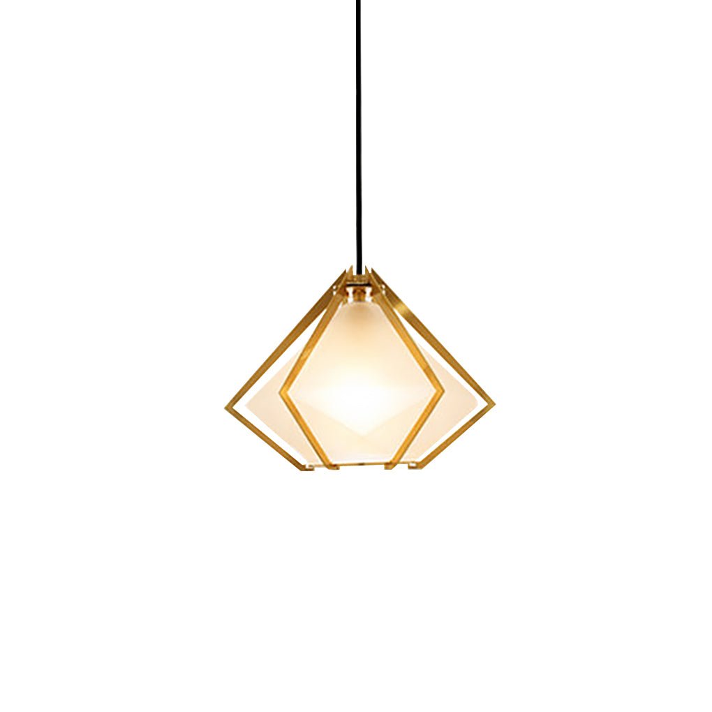 Modern Art Glass Pendant Light | Industrial Minimalist Design