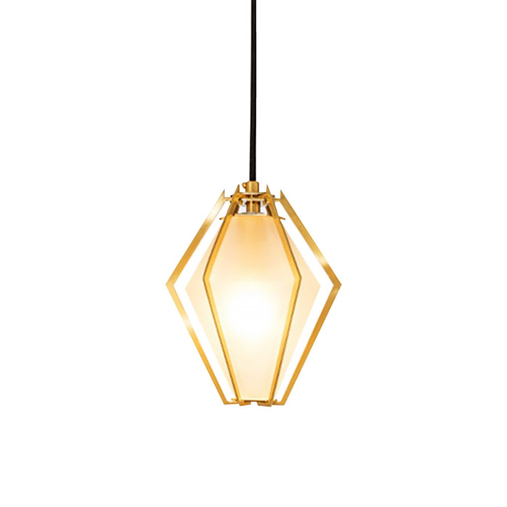 Modern Art Glass Pendant Light | Industrial Minimalist Design