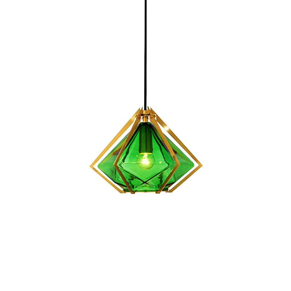 Modern Art Glass Pendant Light | Industrial Minimalist Design