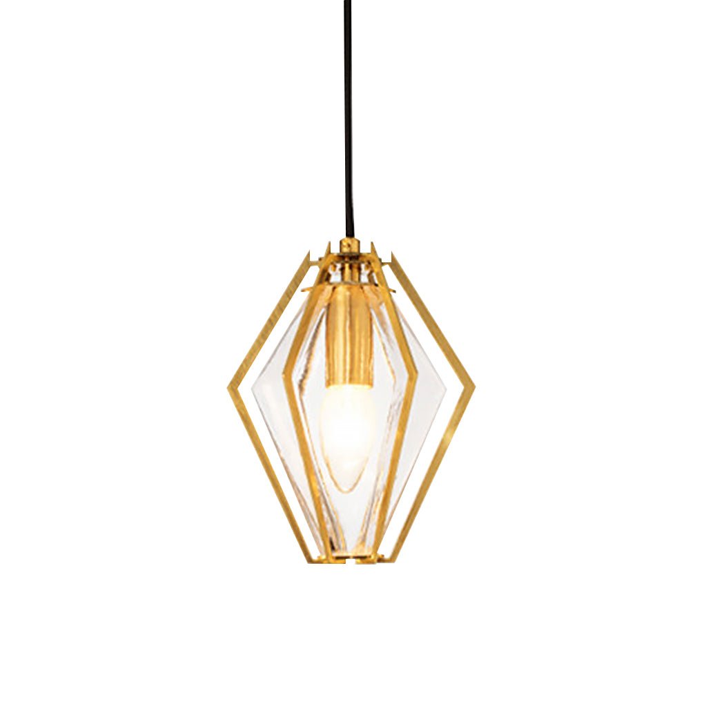 Modern Art Glass Pendant Light | Industrial Minimalist Design