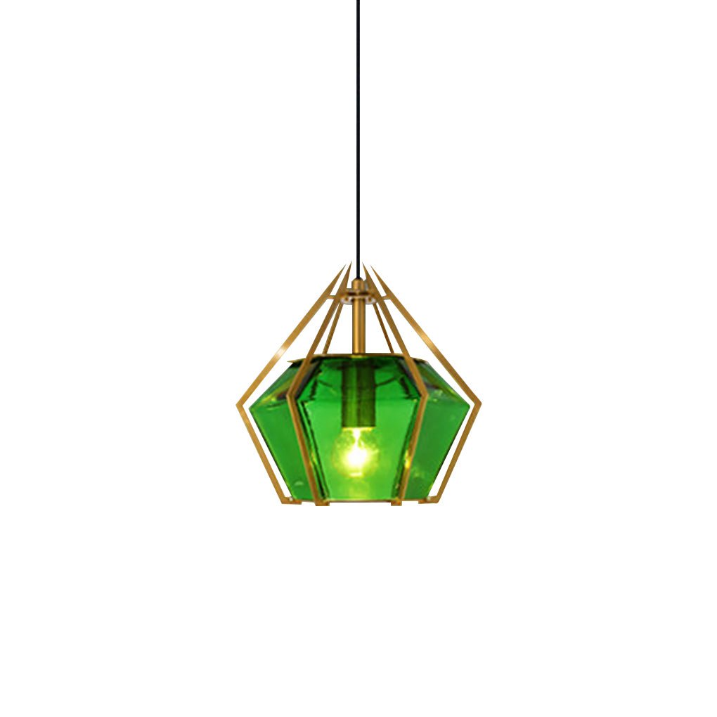 Modern Art Glass Pendant Light | Industrial Minimalist Design