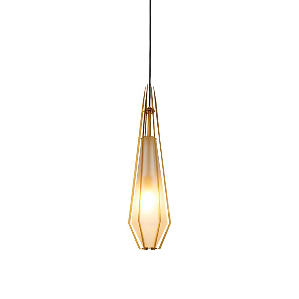 Modern Art Glass Pendant Light | Industrial Minimalist Design