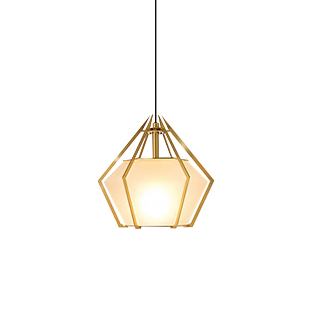 Modern Art Glass Pendant Light | Industrial Minimalist Design