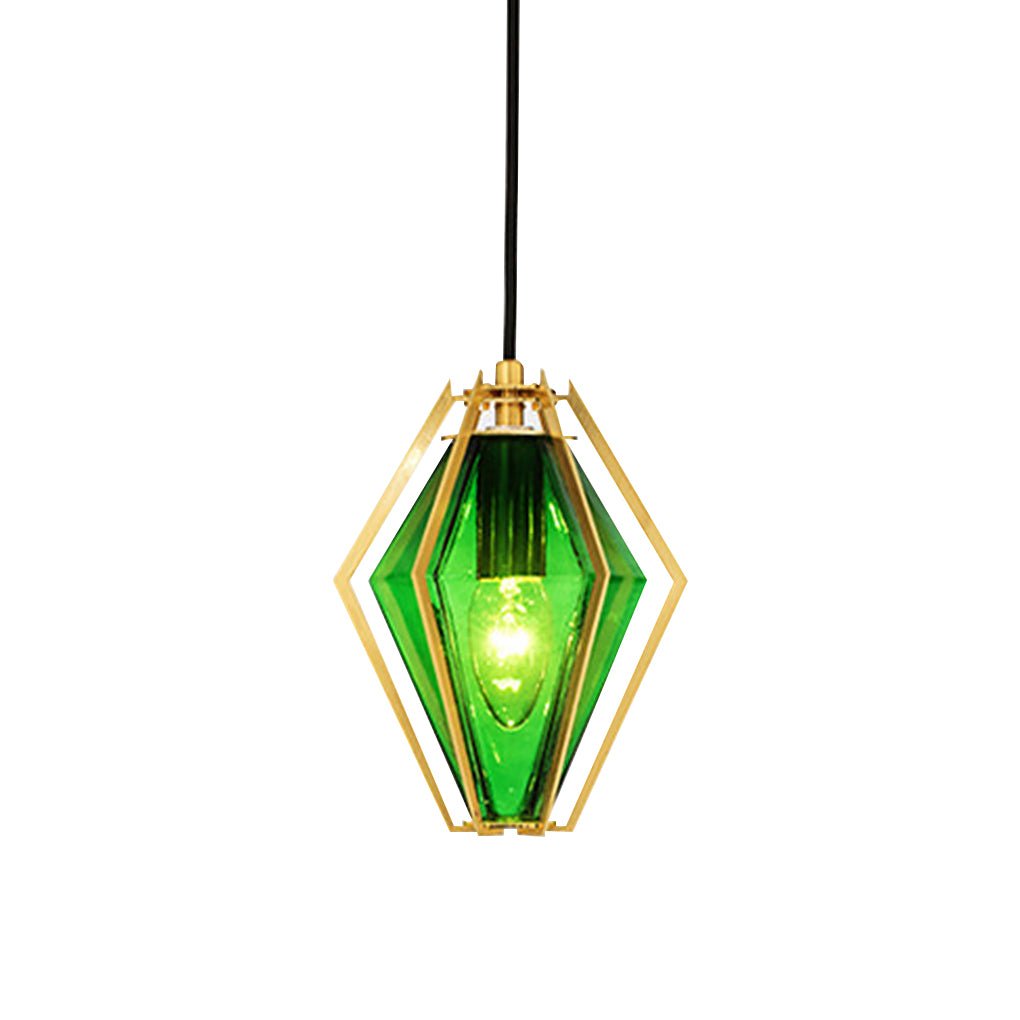 Modern Art Glass Pendant Light | Industrial Minimalist Design