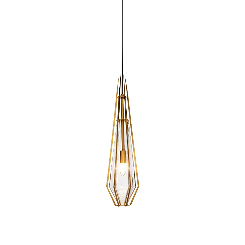 Modern Art Glass Pendant Light | Industrial Minimalist Design
